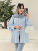 مانتو دو جیب غزاله کد 7902 - تصویر 6