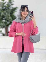 مانتو دو جیب غزاله کد 7902 - تصویر 12