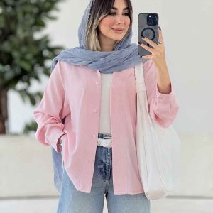 مانتو پشت پیله برش دار کد 8020