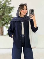 مانتو پشت پیله برش دار کد 8020 - تصویر 5