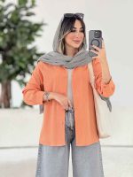 مانتو پشت پیله برش دار کد 8020 - تصویر 2