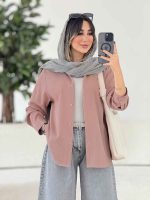 مانتو پشت پیله برش دار کد 8020 - تصویر 8