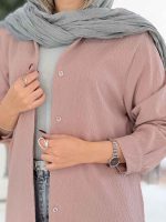 مانتو پشت پیله برش دار کد 8020 - تصویر 9