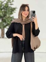 مانتو پشت پیله برش دار کد 8020 - تصویر 10