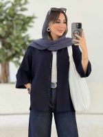 مانتو بغل چاک رونیا کد 8019 - تصویر 3