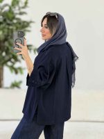مانتو بغل چاک رونیا کد 8019 - تصویر 5