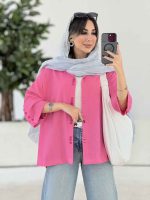 مانتو بغل چاک رونیا کد 8019 - تصویر 12