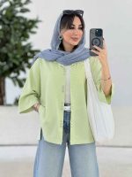 مانتو بغل چاک رونیا کد 8019 - تصویر 2