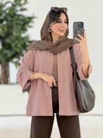 مانتو بغل چاک رونیا کد 8019 - تصویر 7