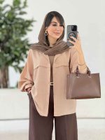 مانتو برش دار آستین پیله کد 8024 - تصویر 16