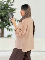 مانتو برش دار آستین پیله کد 8024 - تصویر 6