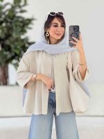 مانتو پشت پیله یاسمن کد 8017 - تصویر 3