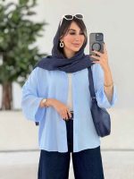 مانتو پشت پیله یاسمن کد 8017 - تصویر 14