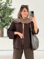 مانتو پشت پیله یاسمن کد 8017 - تصویر 6