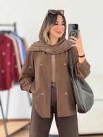 مانتو لینن طرح پاپیون کد 8018 - تصویر 7