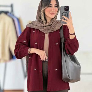 مانتو لینن طرح پاپیون کد 8018