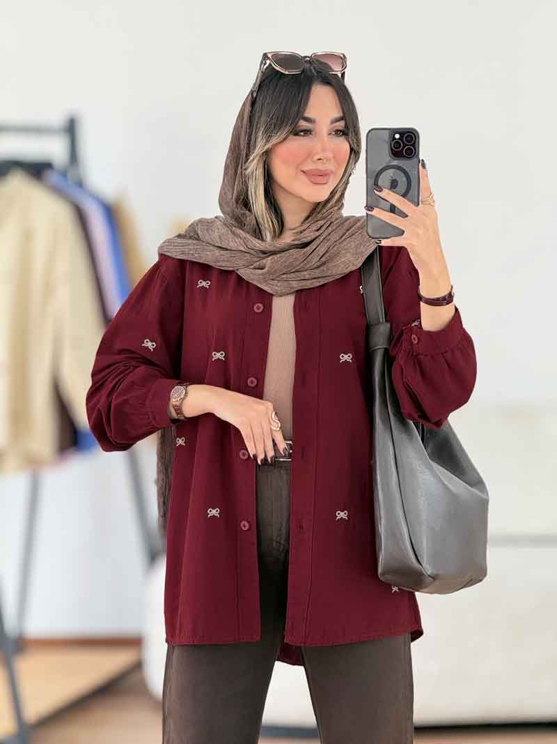 مانتو لینن طرح پاپیون کد 8018 مانتو لینن طرح پاپیون کد 8018