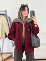 مانتو لینن طرح پاپیون کد 8018 - تصویر 13