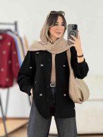 مانتو لینن طرح پاپیون کد 8018 - تصویر 16