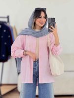 مانتو لینن طرح پاپیون کد 8018 - تصویر 8