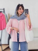 مانتو آستین دکمه پشت پیله کد 8022 - تصویر 16