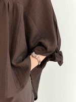 مانتو پشت چین آستین بند کد 7918 - تصویر 18