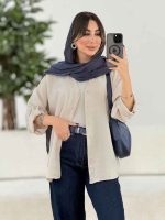 مانتو آستین پاگن نسترن کد 8015 - تصویر 18