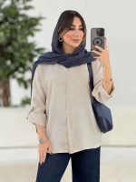 مانتو آستین پاگن نسترن کد 8015 - تصویر 8