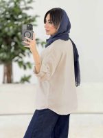 مانتو آستین پاگن نسترن کد 8015 - تصویر 15