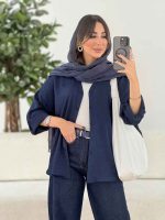 مانتو آستین پاگن نسترن کد 8015 - تصویر 4