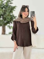 مانتو آستین پاگن نسترن کد 8015 - تصویر 5