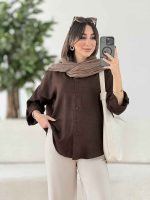 مانتو آستین پاگن نسترن کد 8015 - تصویر 17
