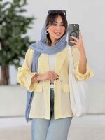 مانتو دو دکمه آیرا کد 8038 - تصویر 5