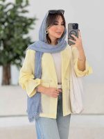 مانتو دو دکمه آیرا کد 8038 - تصویر 19