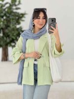 مانتو دو دکمه آیرا کد 8038 - تصویر 26