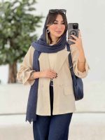 مانتو دو دکمه آیرا کد 8038 - تصویر 13