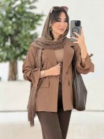 مانتو دو دکمه آیرا کد 8038 - تصویر 20