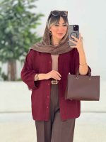 مانتو آستین پیله الهام کد 7933 - تصویر 3