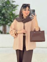 مانتو آستین پیله الهام کد 7933 - تصویر 15
