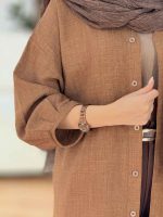مانتو آستین پیله الهام کد 7933 - تصویر 10