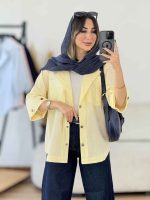 مانتو سر آستین پاگن دو جیب کد 8046 - تصویر 9