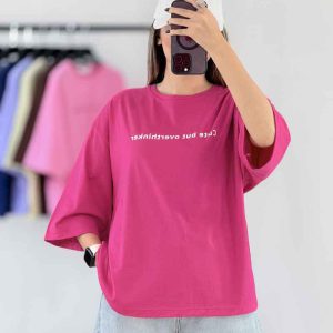 تیشرت cute but overthinker کد 8000