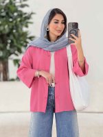 مانتو پشت پیله دریا کد 8021 - تصویر 2