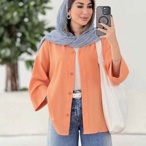مانتو پشت پیله دریا کد 8021