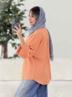 مانتو پشت پیله دریا کد 8021 - تصویر 4