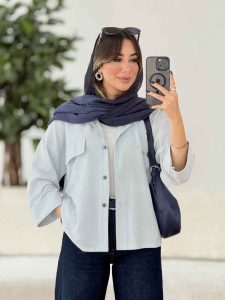 مانتو جیب نما برش دار دلسا کد 8055 - تصویر 3