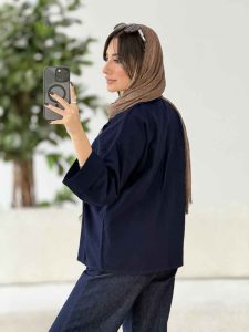 مانتو جیب نما برش دار دلسا کد 8055 - تصویر 10