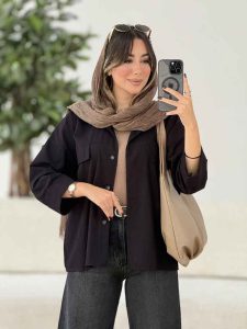 مانتو جیب نما برش دار دلسا کد 8055 - تصویر 8