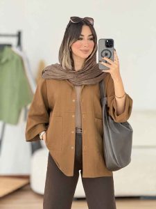 مانتو دو جیب سما کد 8033 - تصویر 14