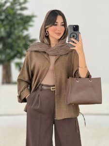 مانتو بغل بند نیاز کد 8054 - تصویر 14